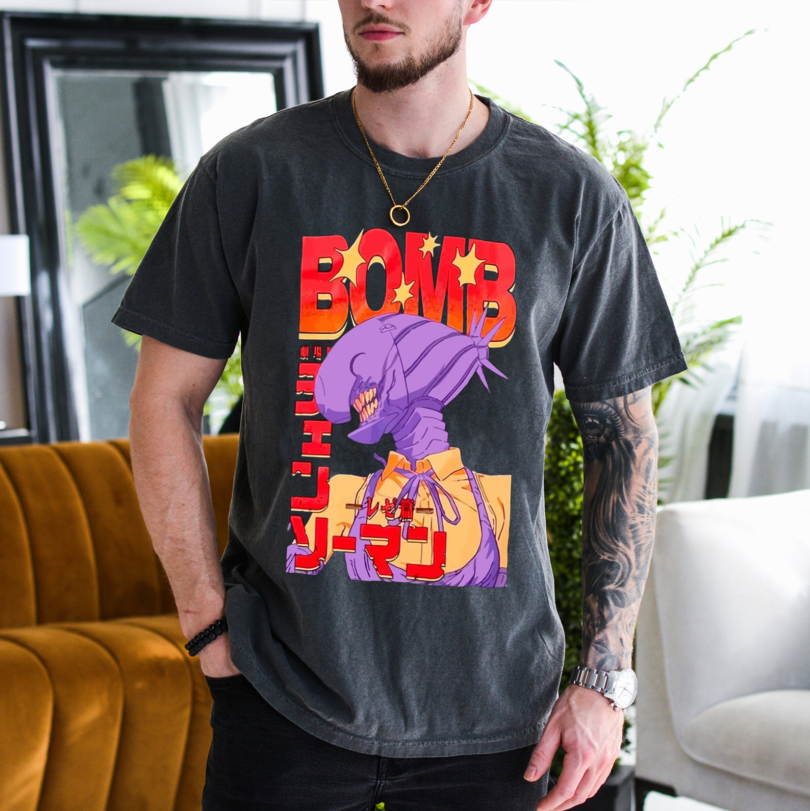 Bomb Devil , Chainsaw Man Reze Anime Unisex T-shirt/Crewneck/Hoodie