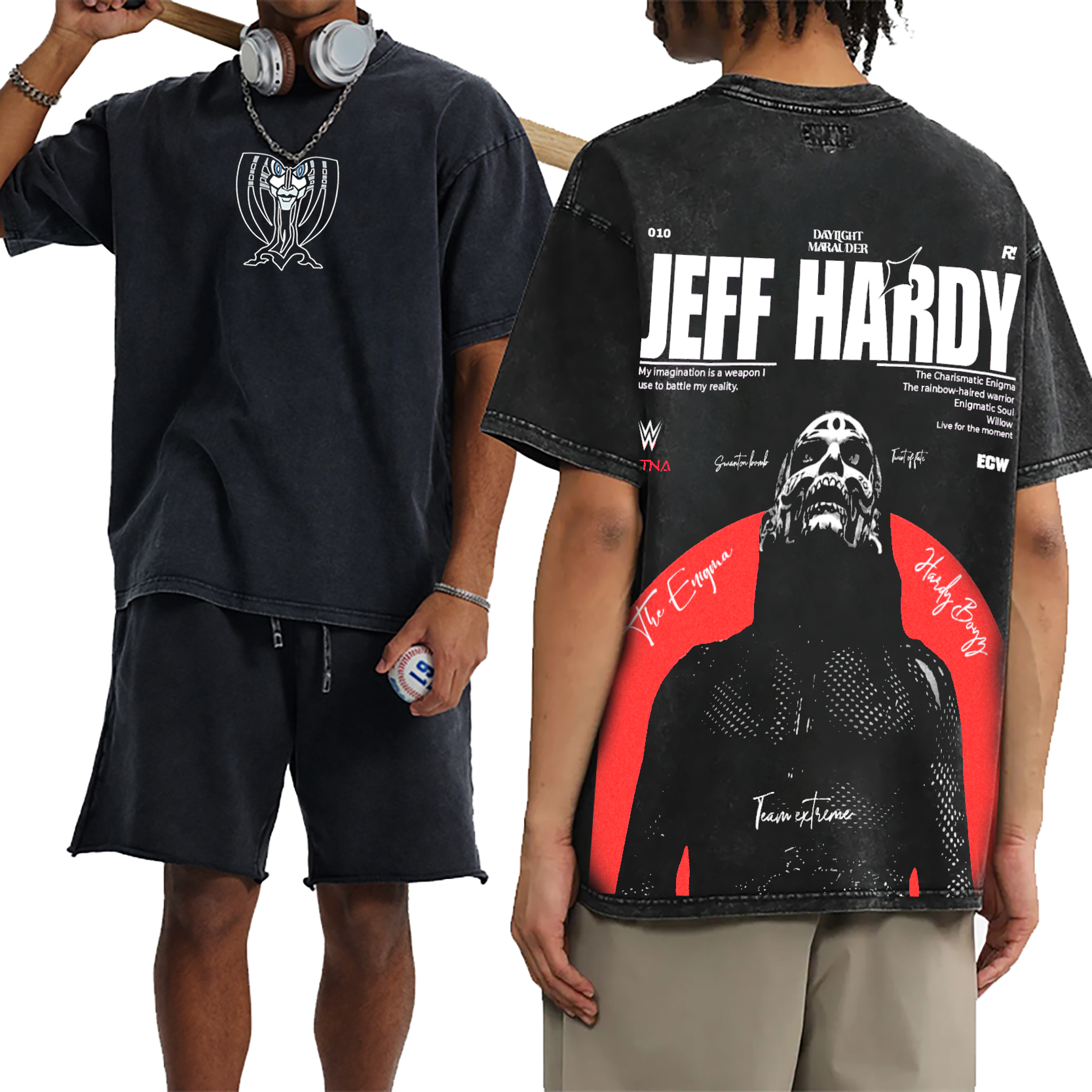 Jeff Hardy Enigma Vintage Wrestling T-shirt/Crewneck/Hoodie