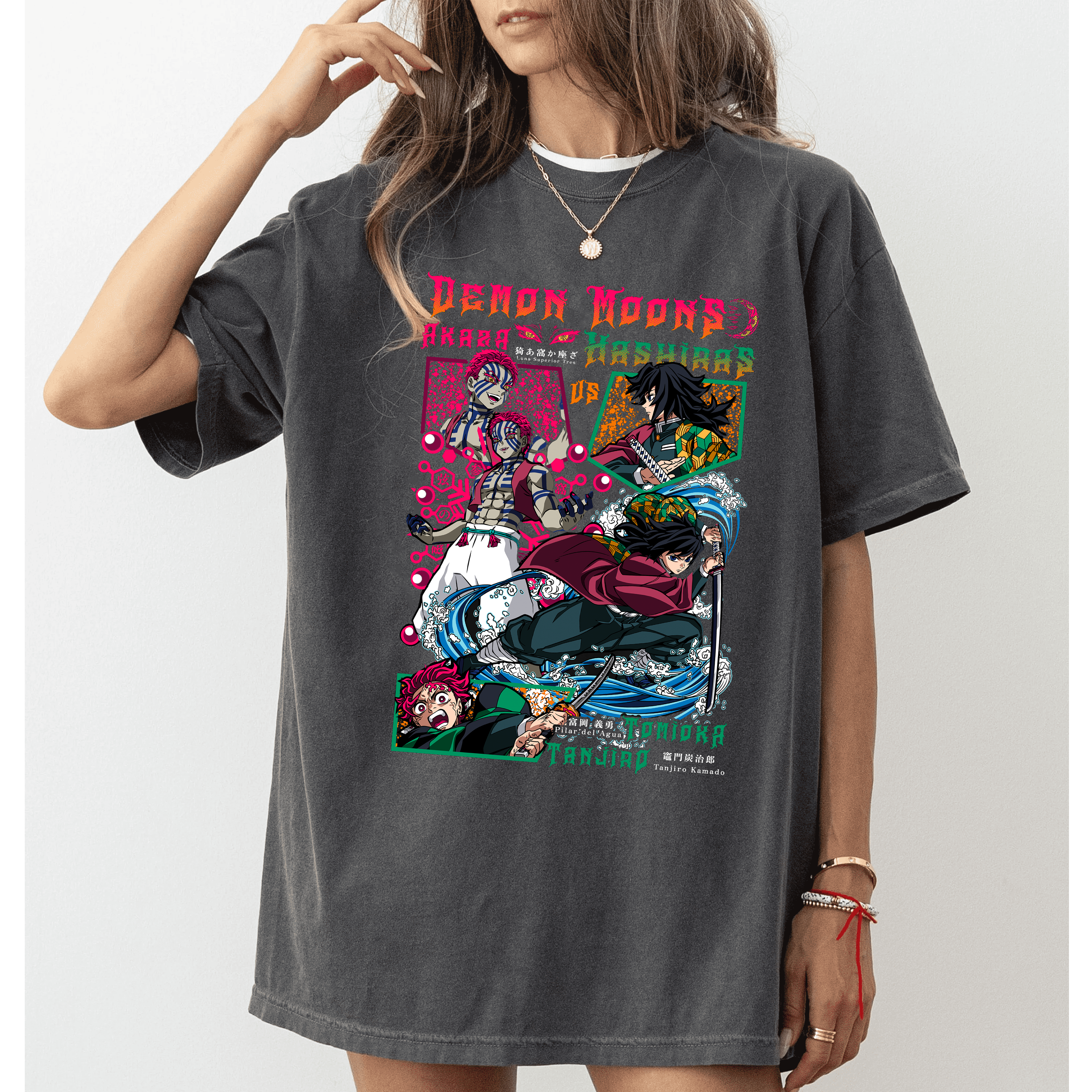 Akaza vs Tomioka X Tanjiro  T-shirt/Crewneck/Hoodie