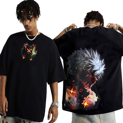 Bakugou Katsuki Retro 2 Face  T-shirt/Crewneck/Hoodie