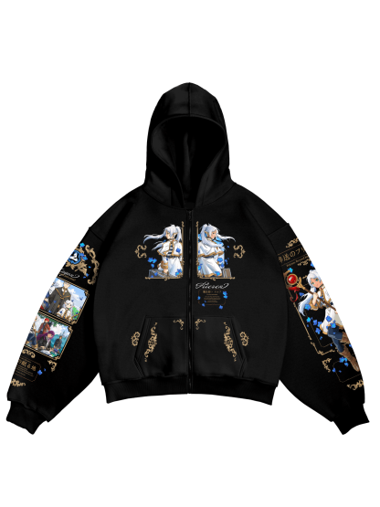 Frieren: Beyond Journey's End Anime Unisex Zip Up Hoodie