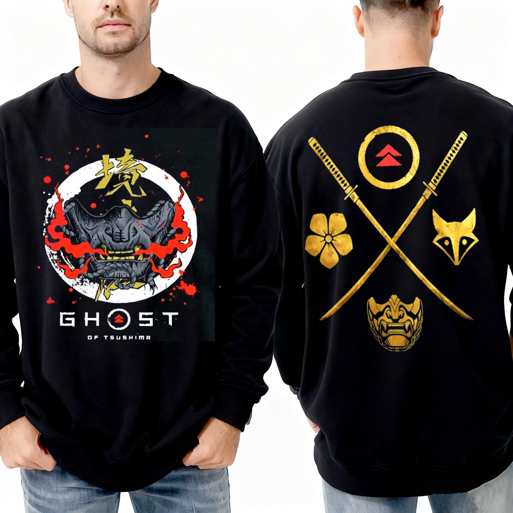 Ghost of Tsushima,Retro Gaming T-shirt/Crewneck/Hoodie