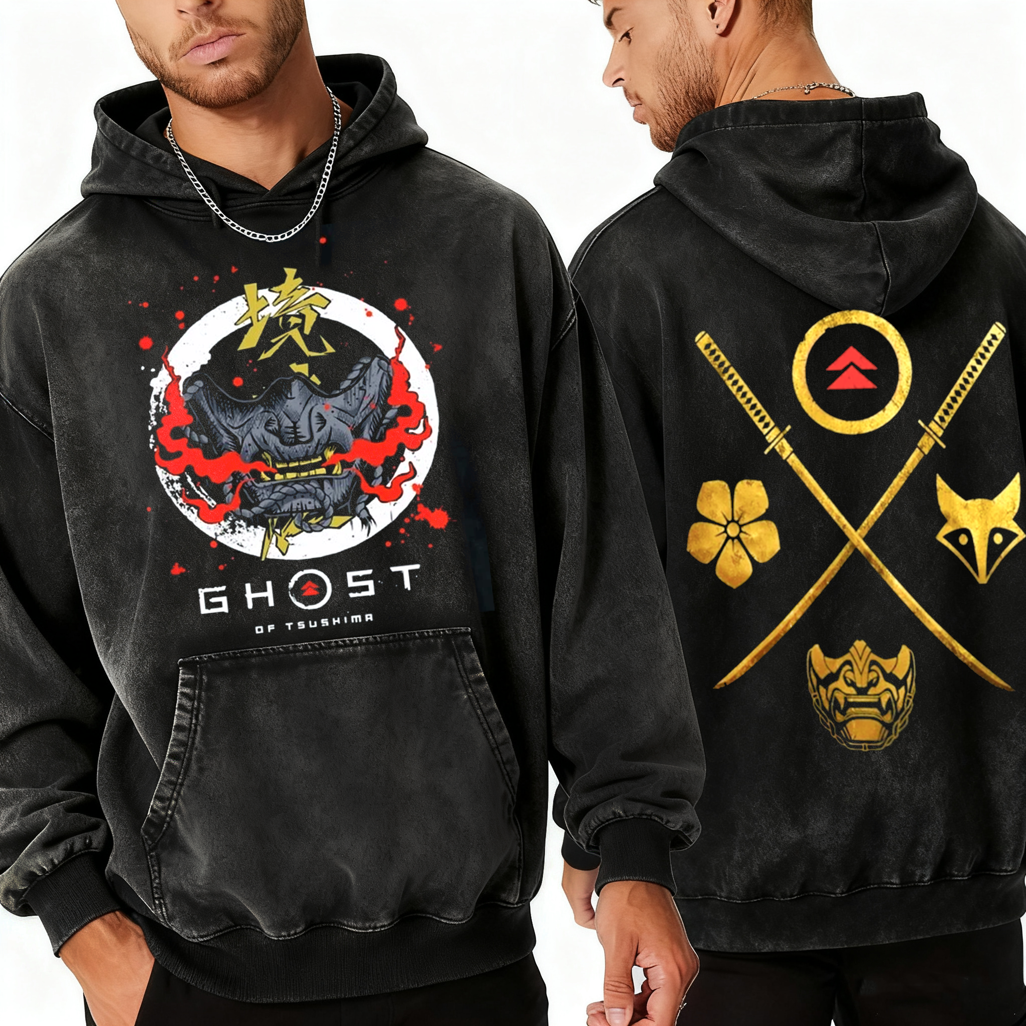 Ghost of Tsushima,Retro Gaming T-shirt/Crewneck/Hoodie