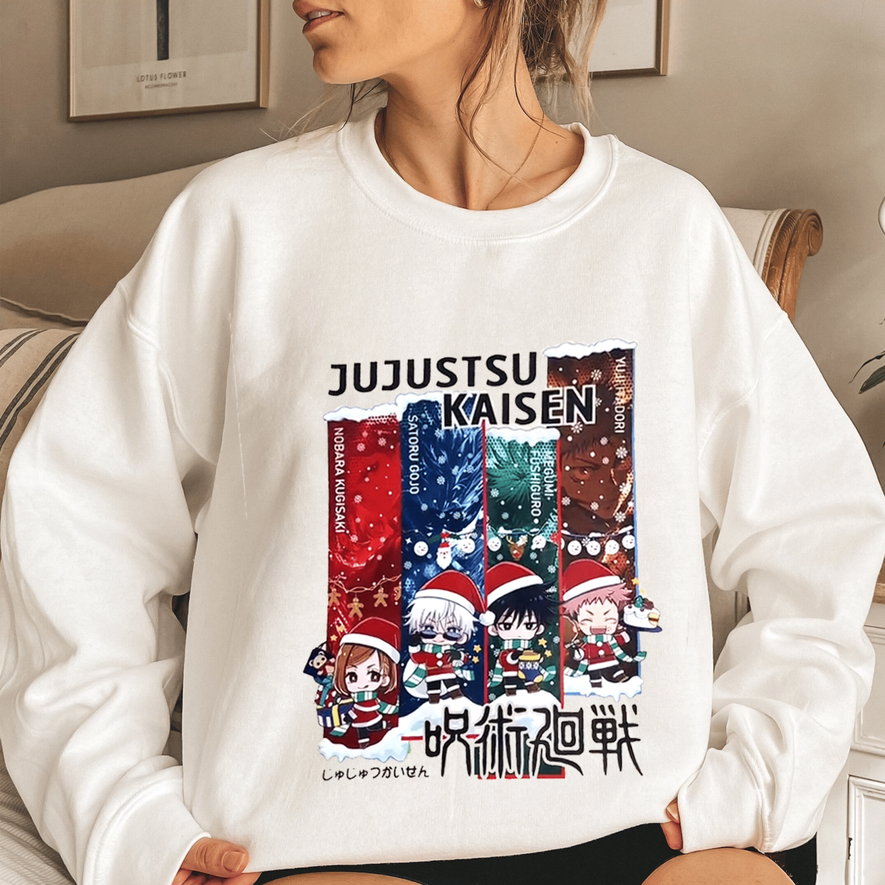 Jujutsu Kaisen Fans Christmas Unisex Shirt/Crewneck/Hoodie
