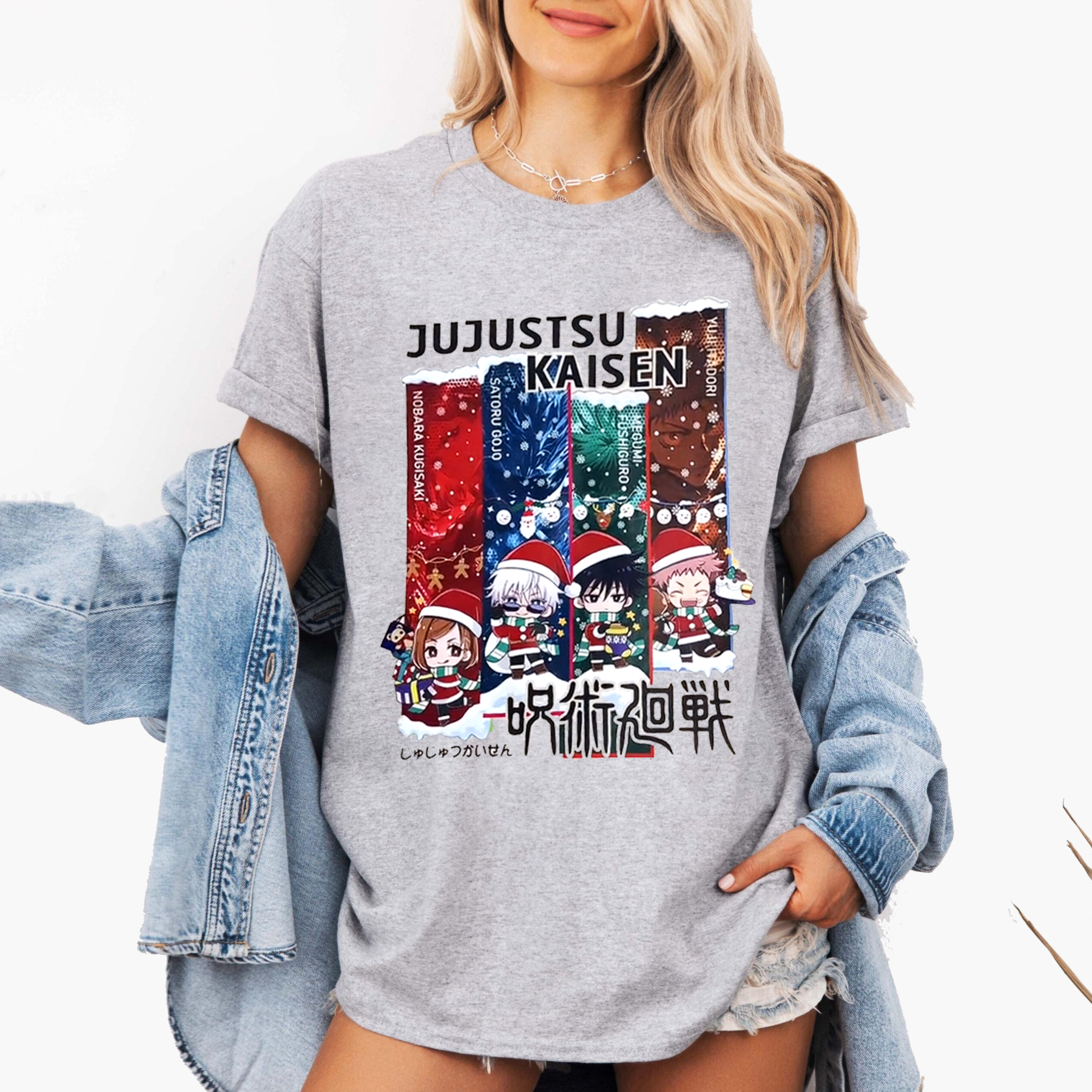 Jujutsu Kaisen Fans Christmas Unisex Shirt/Crewneck/Hoodie