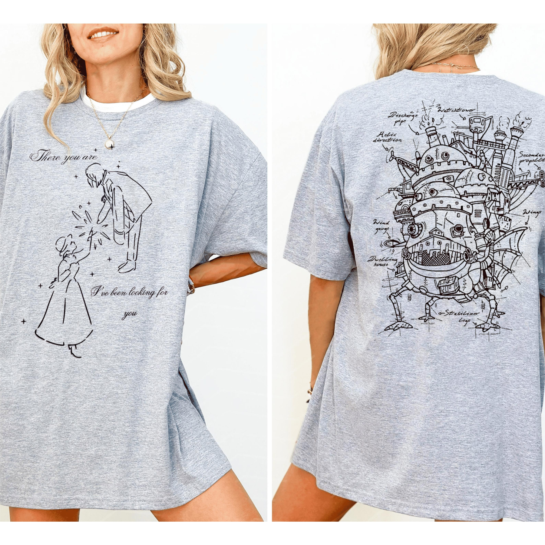 Howl's moving castle anime T-shirt/Crewneck/Hoodie