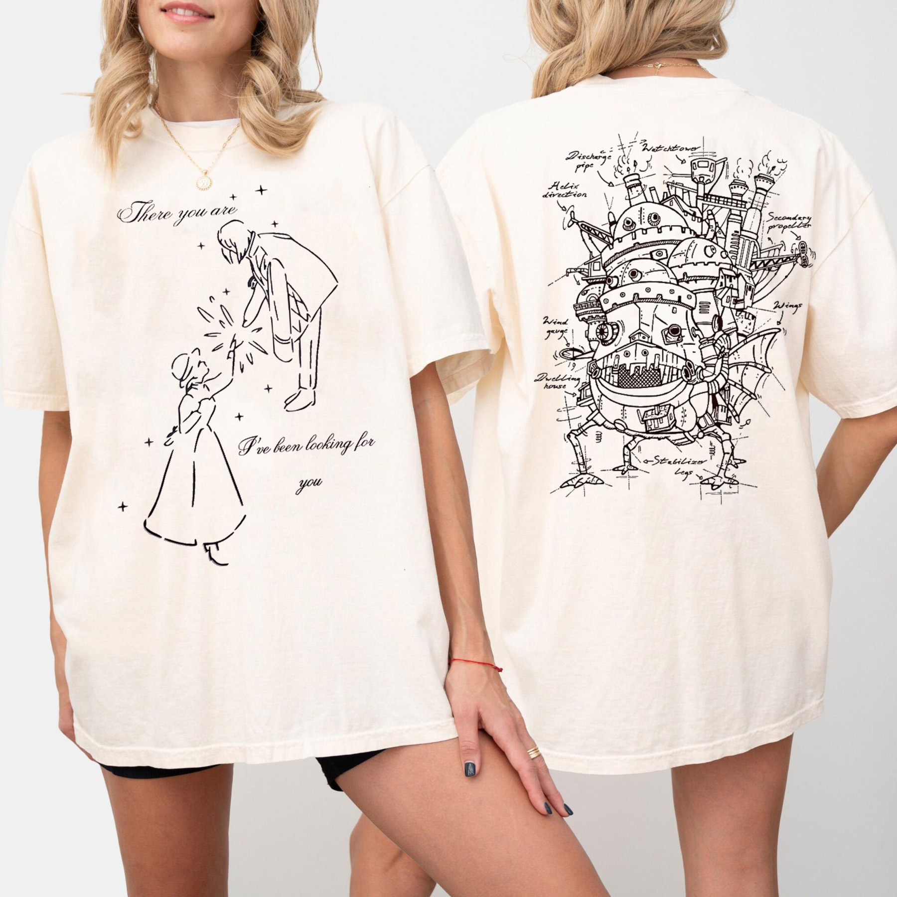 Howl's moving castle anime T-shirt/Crewneck/Hoodie