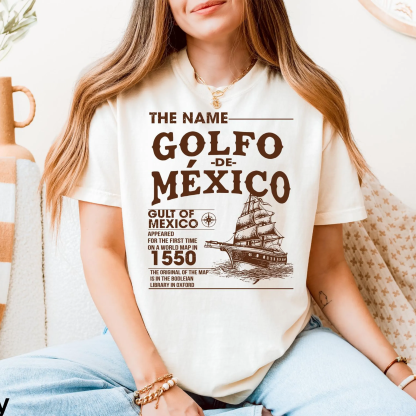Gulf of Mexico Name Origin 1550 T-shirt/Crewneck/Hoodie