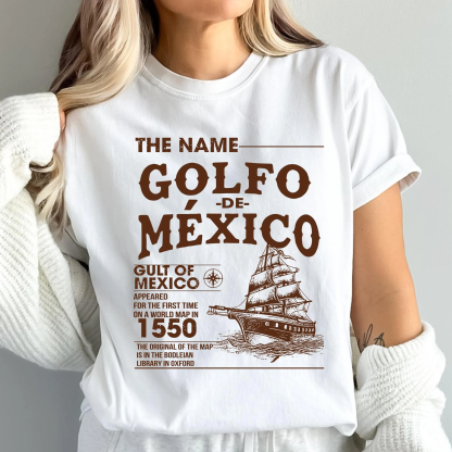 Gulf of Mexico Name Origin 1550 T-shirt/Crewneck/Hoodie