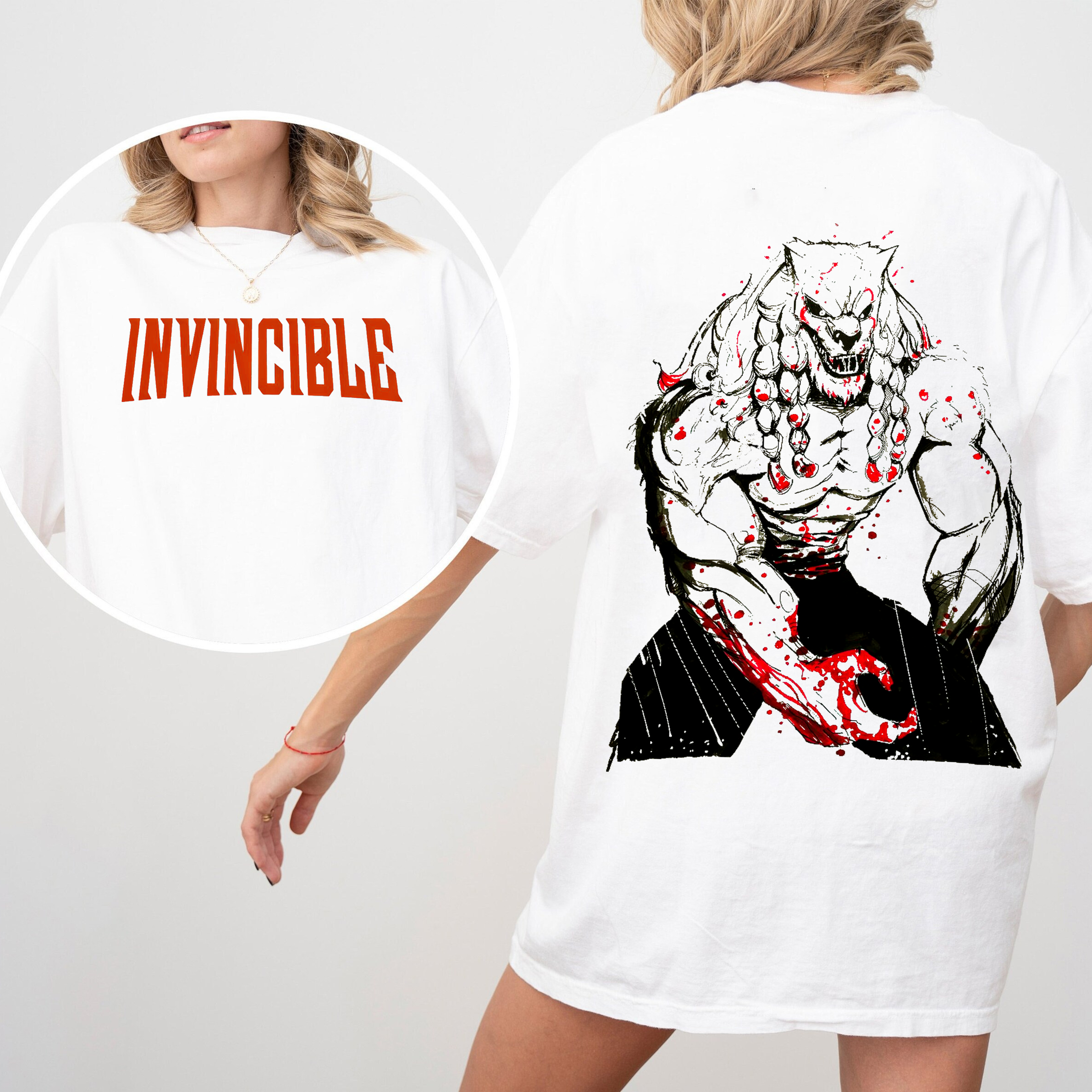 Battle Beast Invincible Anime Double Printed Vintage Unisex T-shirt/Crewneck/Hoodie