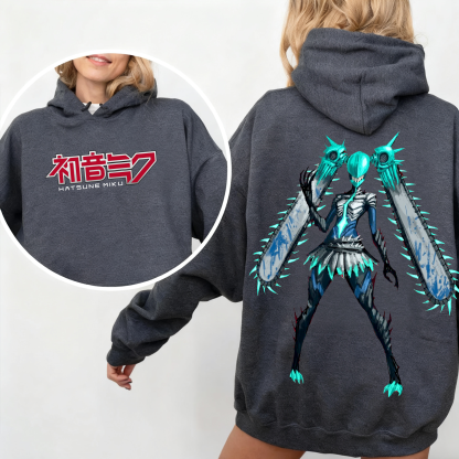 Chainsaw Miku  Vintage Oversized T-shirt/Crewneck/Hoodie