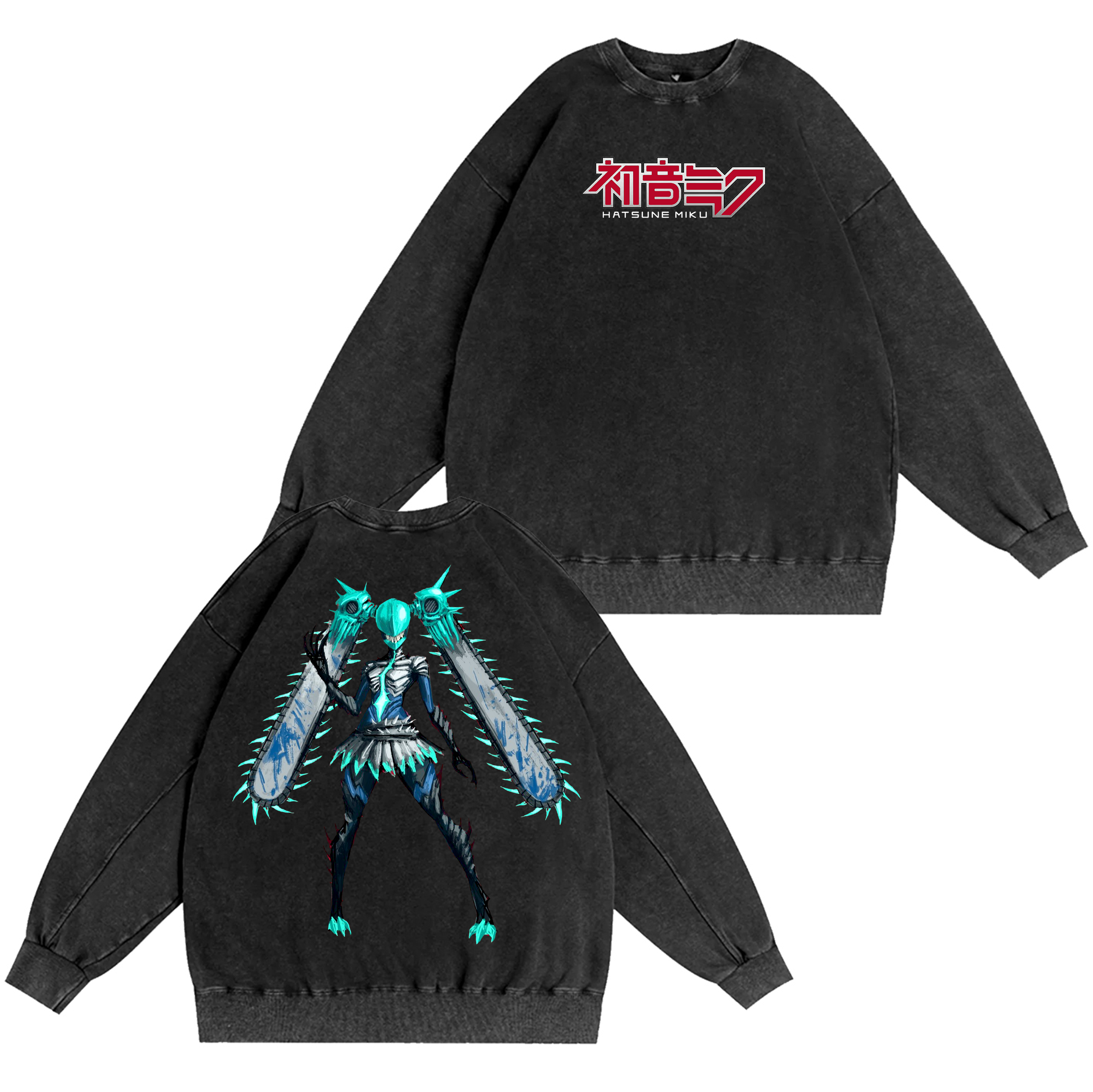Chainsaw Miku  Vintage Oversized T-shirt/Crewneck/Hoodie