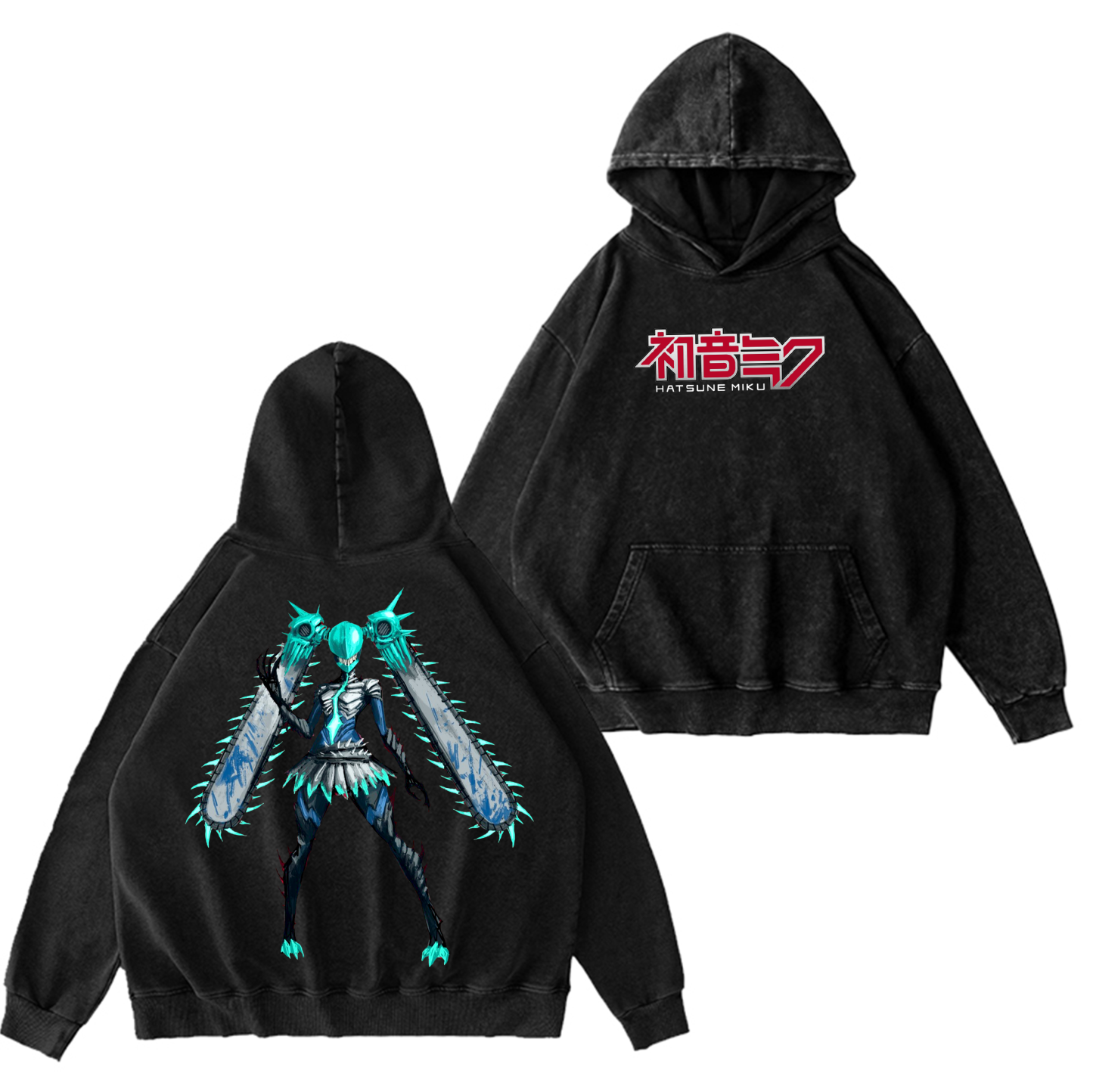 Chainsaw Miku  Vintage Oversized T-shirt/Crewneck/Hoodie