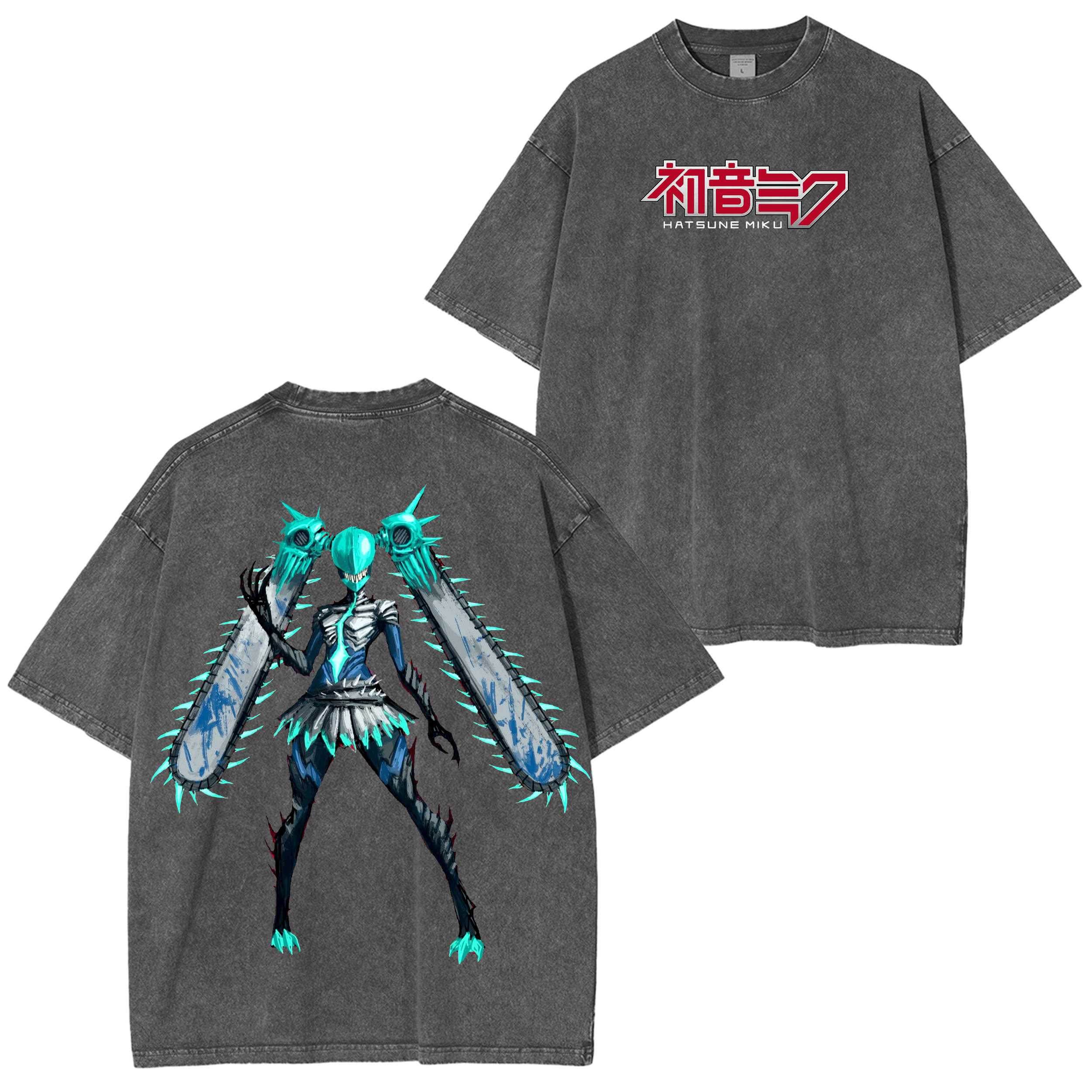 Chainsaw Miku  Vintage Oversized T-shirt/Crewneck/Hoodie