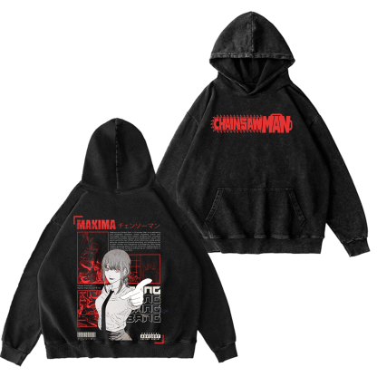 Makima,Chainsaw Man Vintage Oversized T-shirt/Crewneck/Hoodie