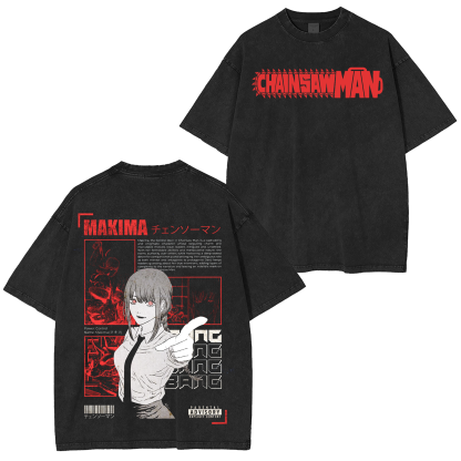 Makima,Chainsaw Man Vintage Oversized T-shirt/Crewneck/Hoodie