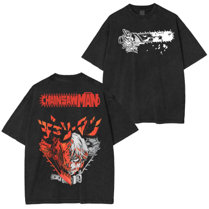 Denji Chainsaw Man Anime Oversized T-shirt/Crewneck/Hoodie