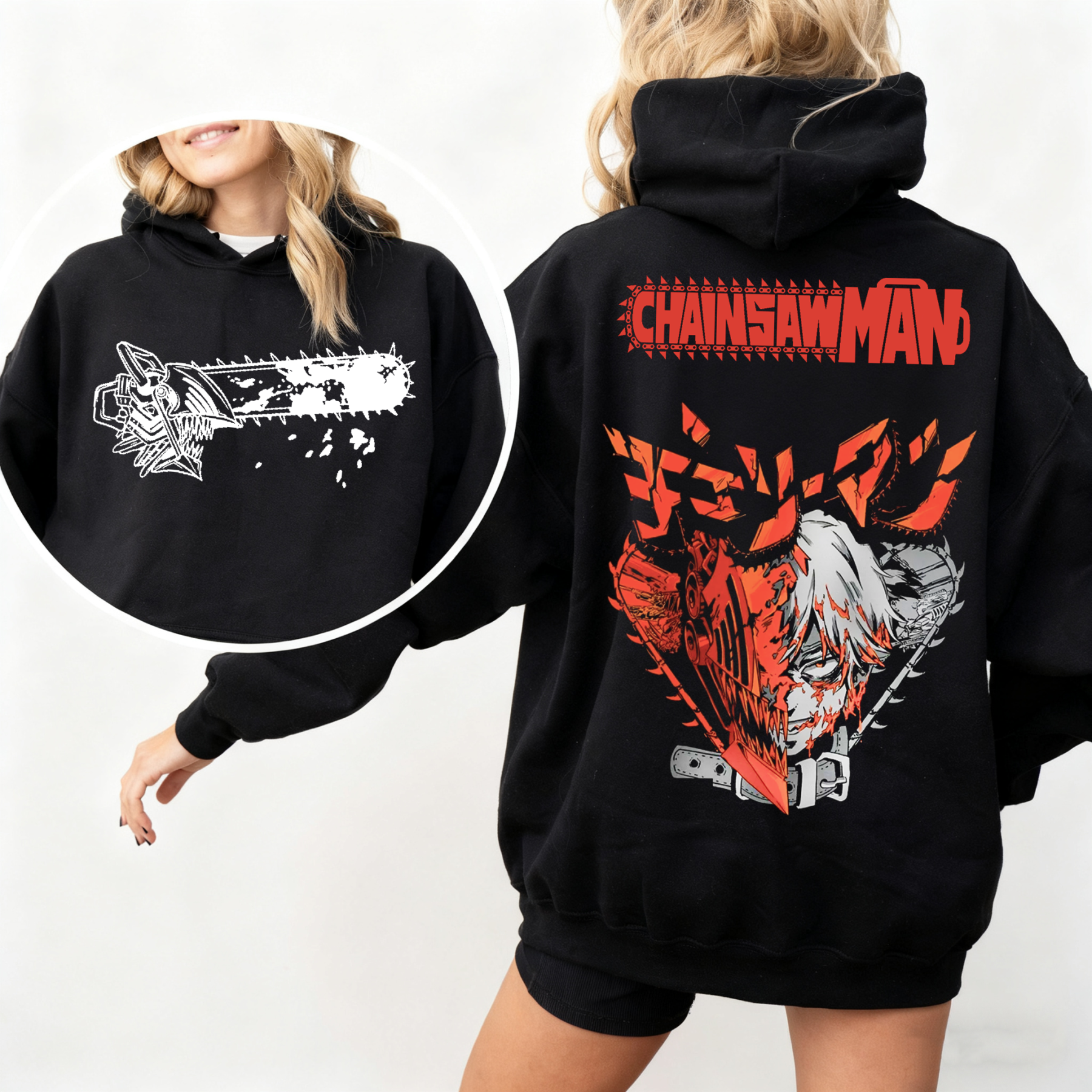 Denji Chainsaw Man Anime Oversized T-shirt/Crewneck/Hoodie