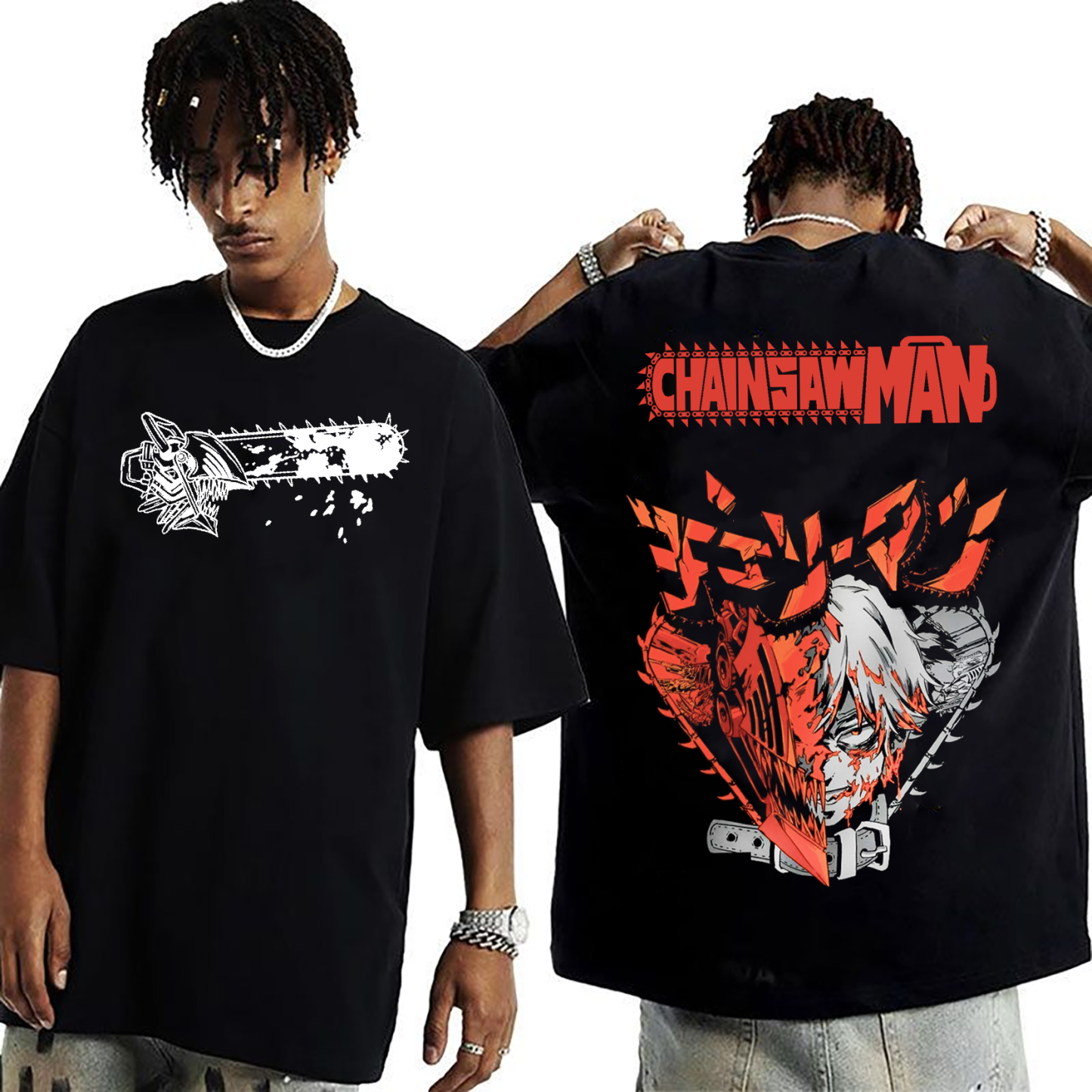 Denji Chainsaw Man Anime Oversized T-shirt/Crewneck/Hoodie