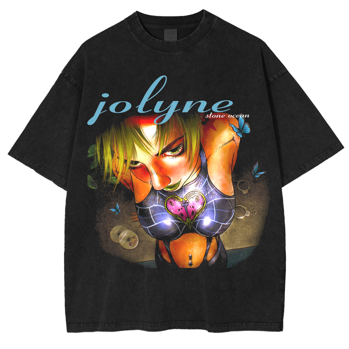 Jolyne Cujoh Stone Ocean ,JoJos Bizarre Adventure  Anime Vintage Oversized T-shirt/Crewneck/Hoodie