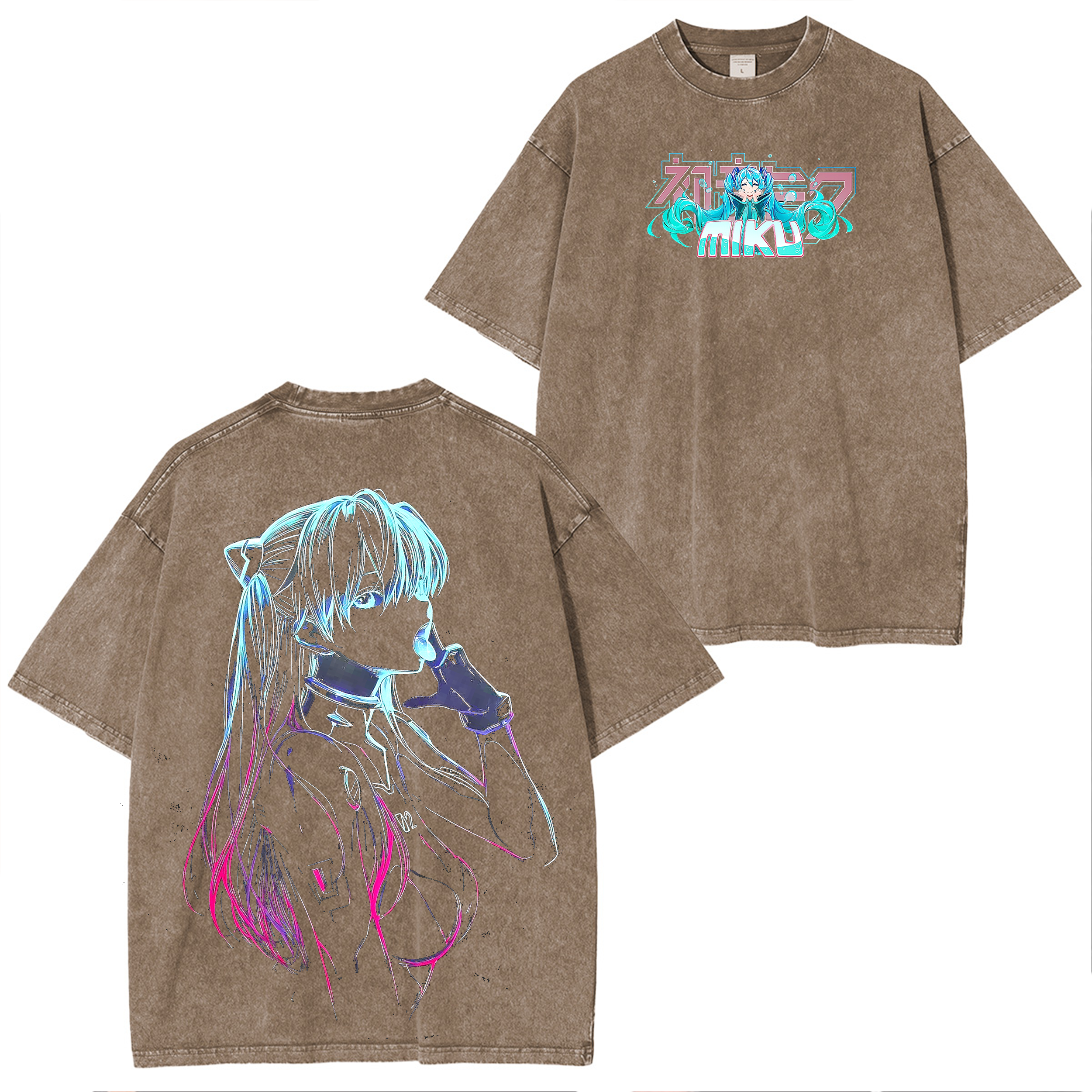 Neon glitch Miku Oversized T-shirt/Crewneck/Hoodie