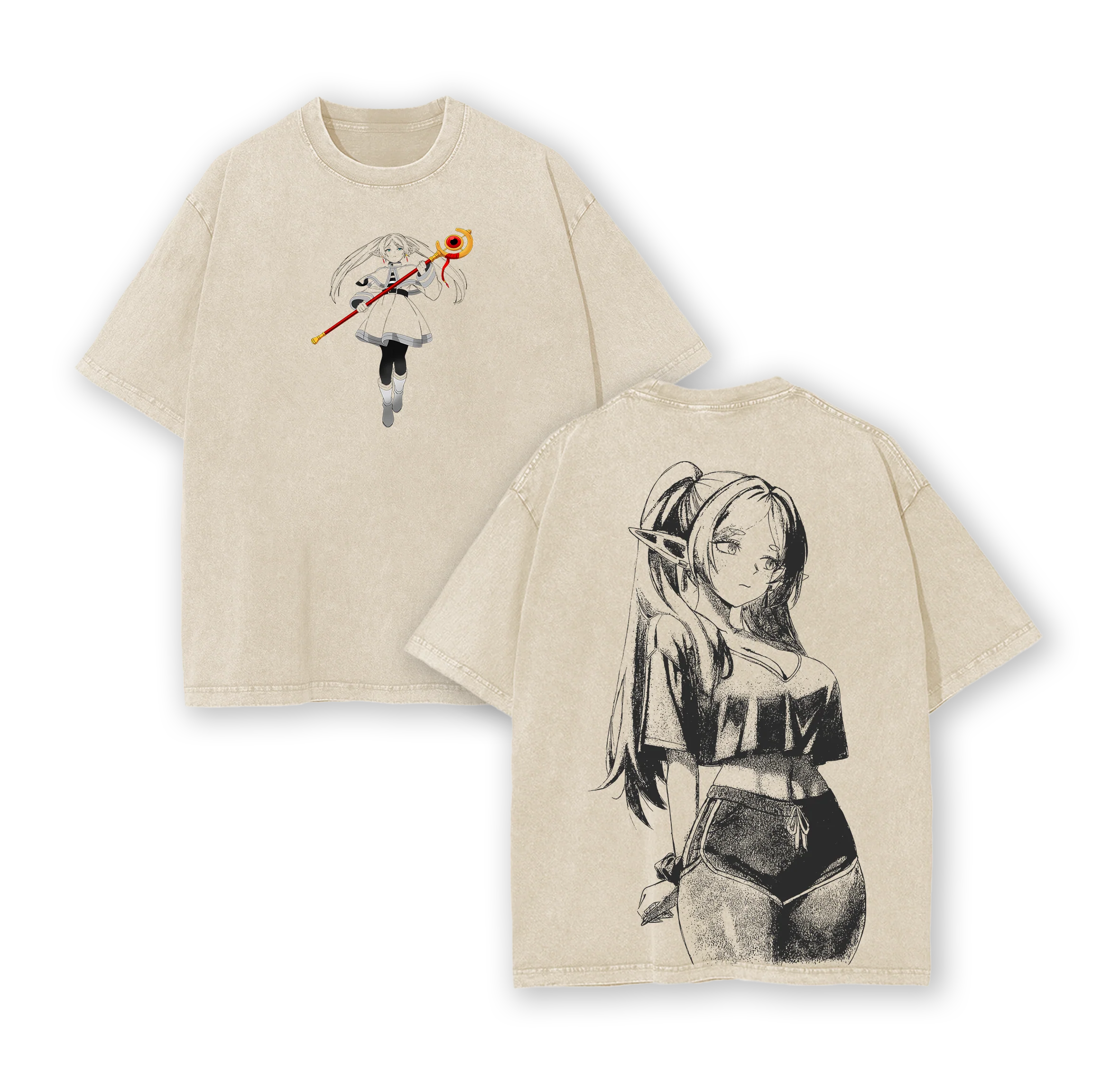 Frieren  Anime  Oversized T-shirt/Crewneck/Hoodie