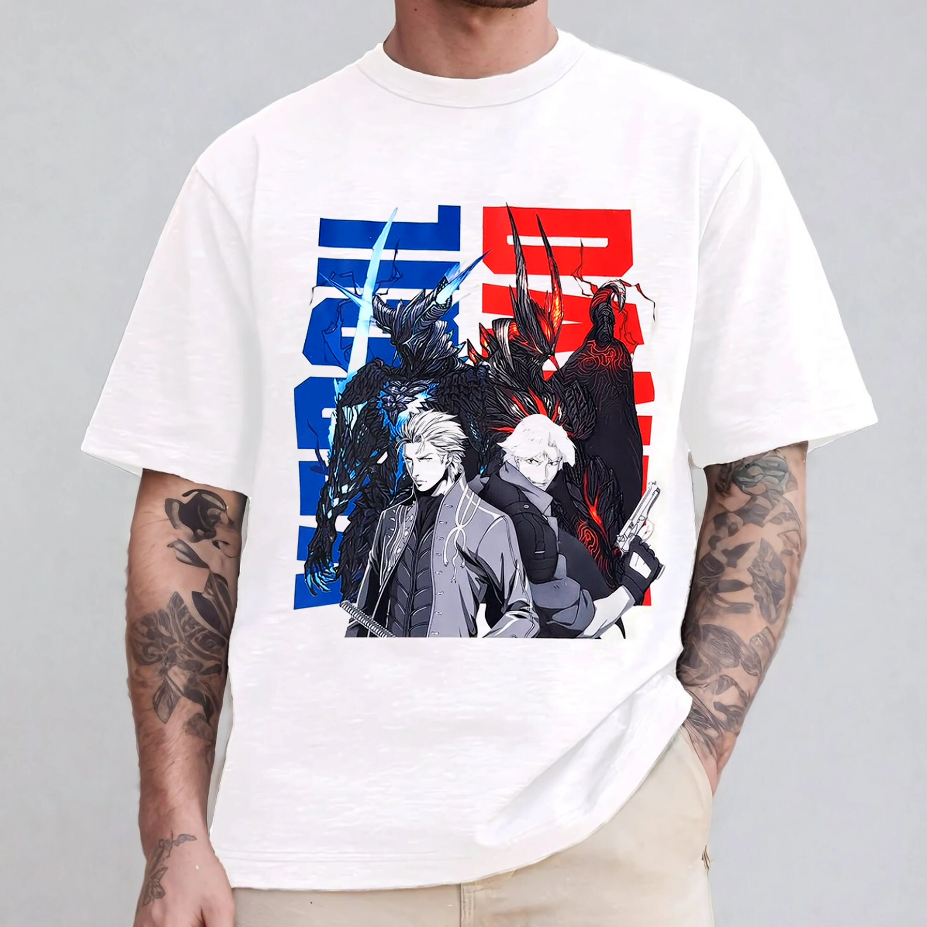 Dante x Vergil Devil Trigger Art TEE