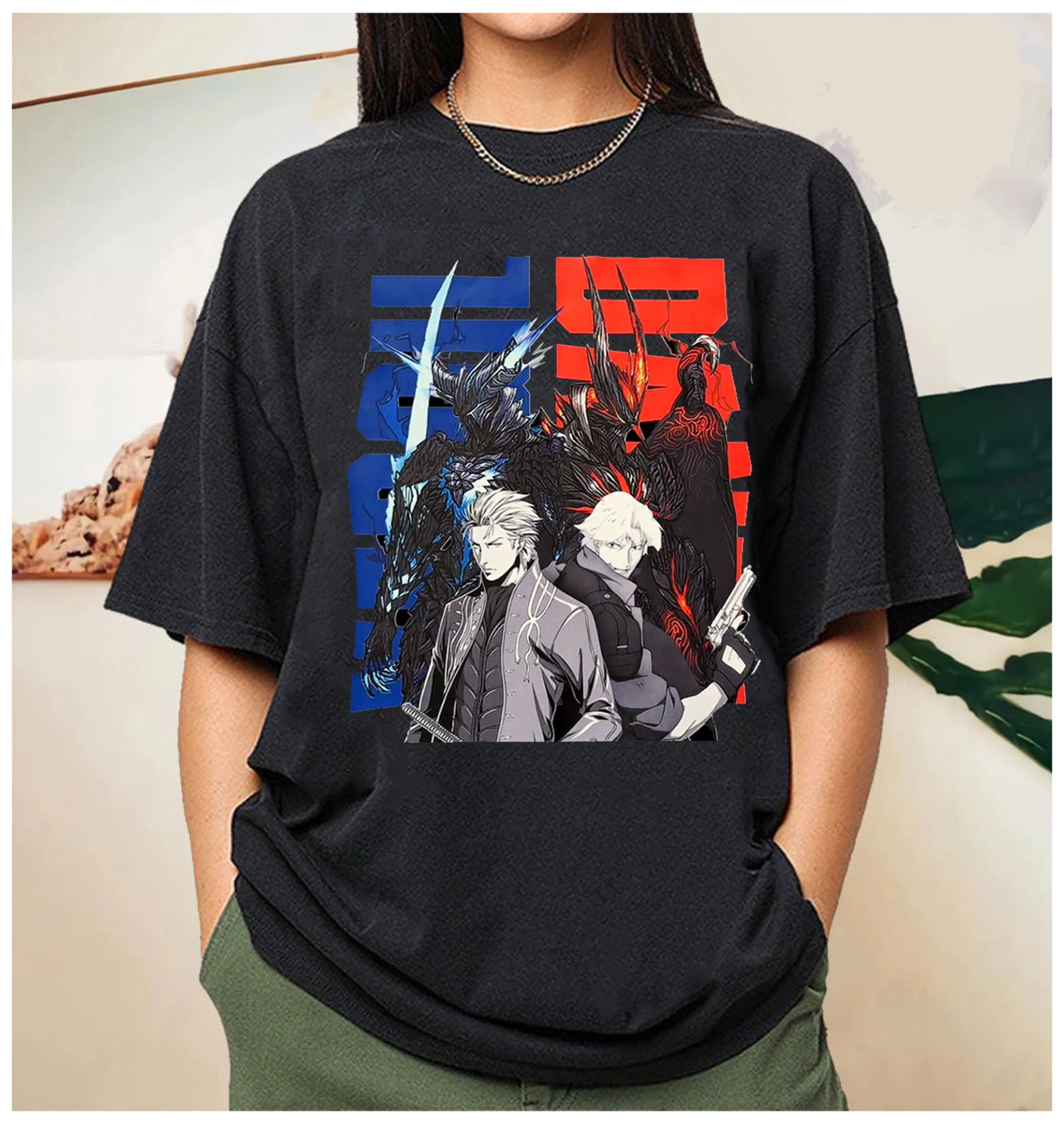 Dante x Vergil Devil Trigger Art TEE