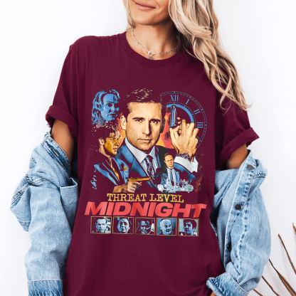 The Office Threat Level Midnight Retro Vintage Unisex T-shirt/Crewneck/Hoodie