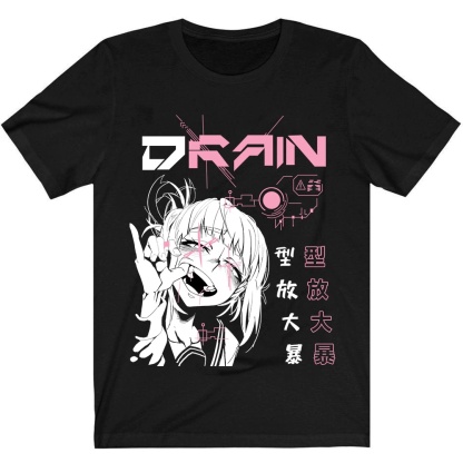 Camisa Camiseta My Hero Academia Toga Himiko Girl Drai  T-Shirt