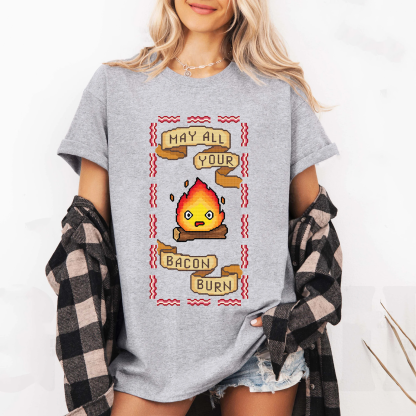 May All Your Bacon Burn - Calcifer T-Shirt