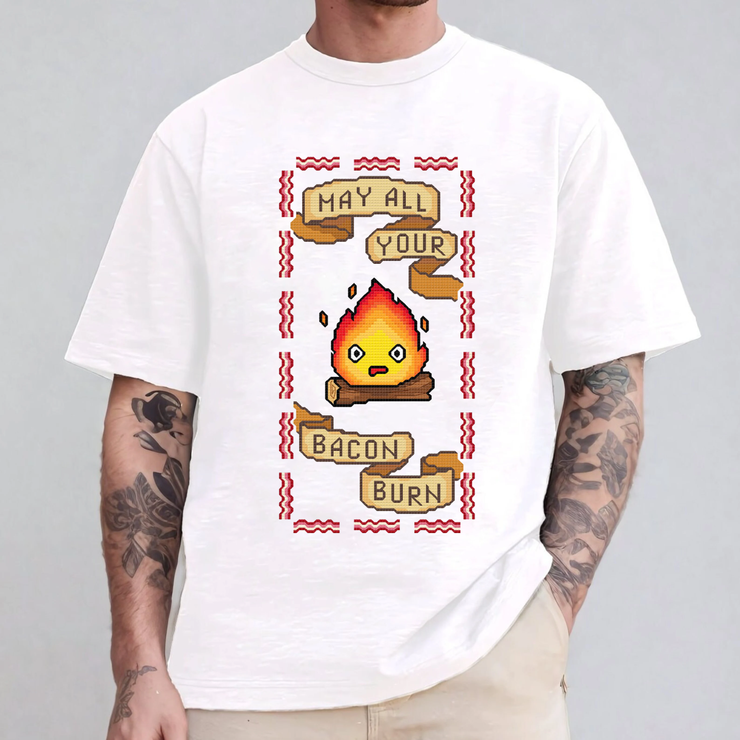 May All Your Bacon Burn - Calcifer T-Shirt