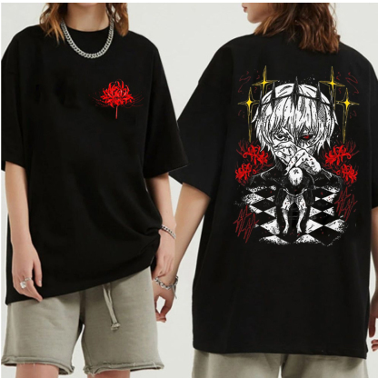 Retro Limited Heavy Vintage 'One-Eyed King Kaneki Ken' Tokyo Ghoul Double Unisex T-shirt/Crewneck/Hoodie
