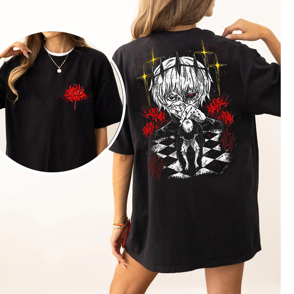 Retro Limited Heavy Vintage 'One-Eyed King Kaneki Ken' Tokyo Ghoul Double Unisex T-shirt/Crewneck/Hoodie