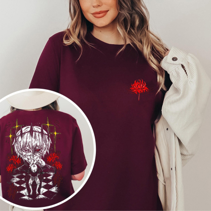 Retro Limited Heavy Vintage 'One-Eyed King Kaneki Ken' Tokyo Ghoul Double Unisex T-shirt/Crewneck/Hoodie
