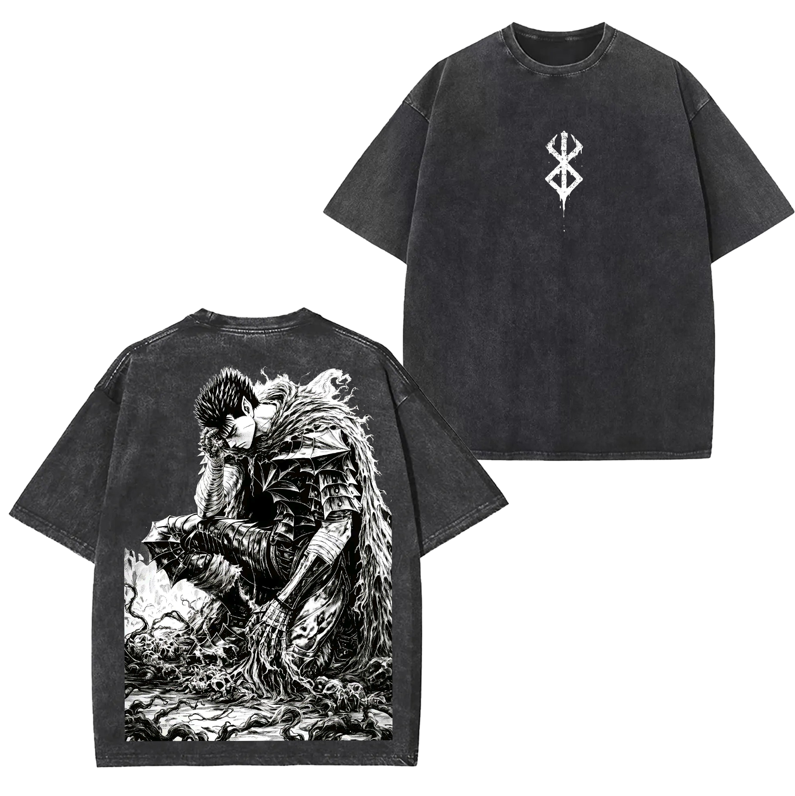 Black Knight Guts Berserk Anime T-shirt