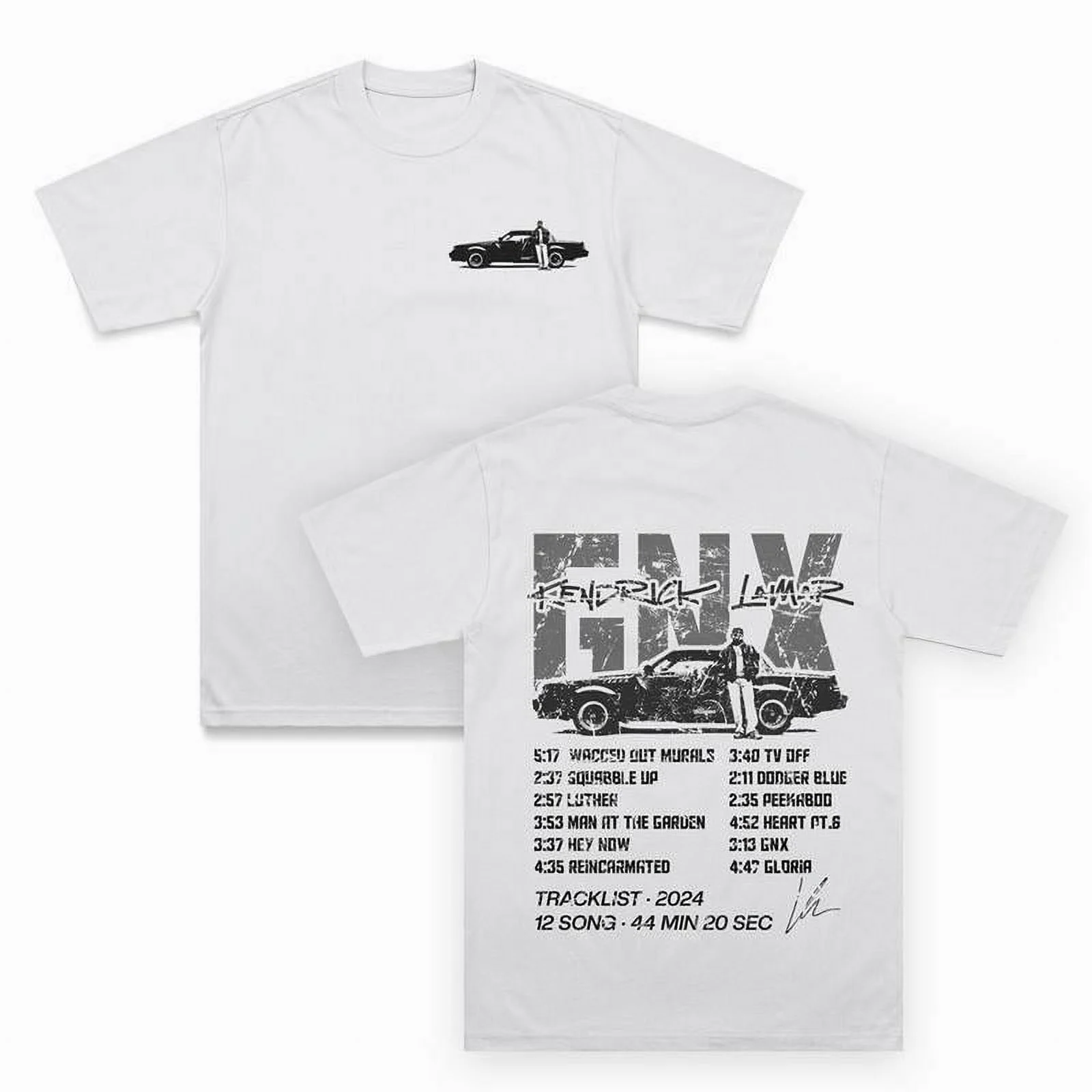 Vintage Kendricks S Lamar Gnx With Signature T-Shirt
