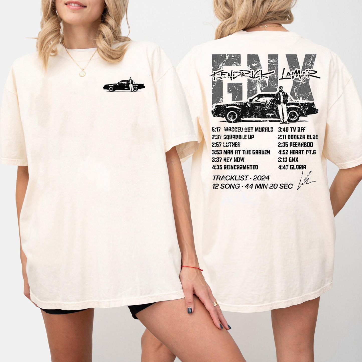 Vintage Kendricks S Lamar Gnx With Signature T-Shirt