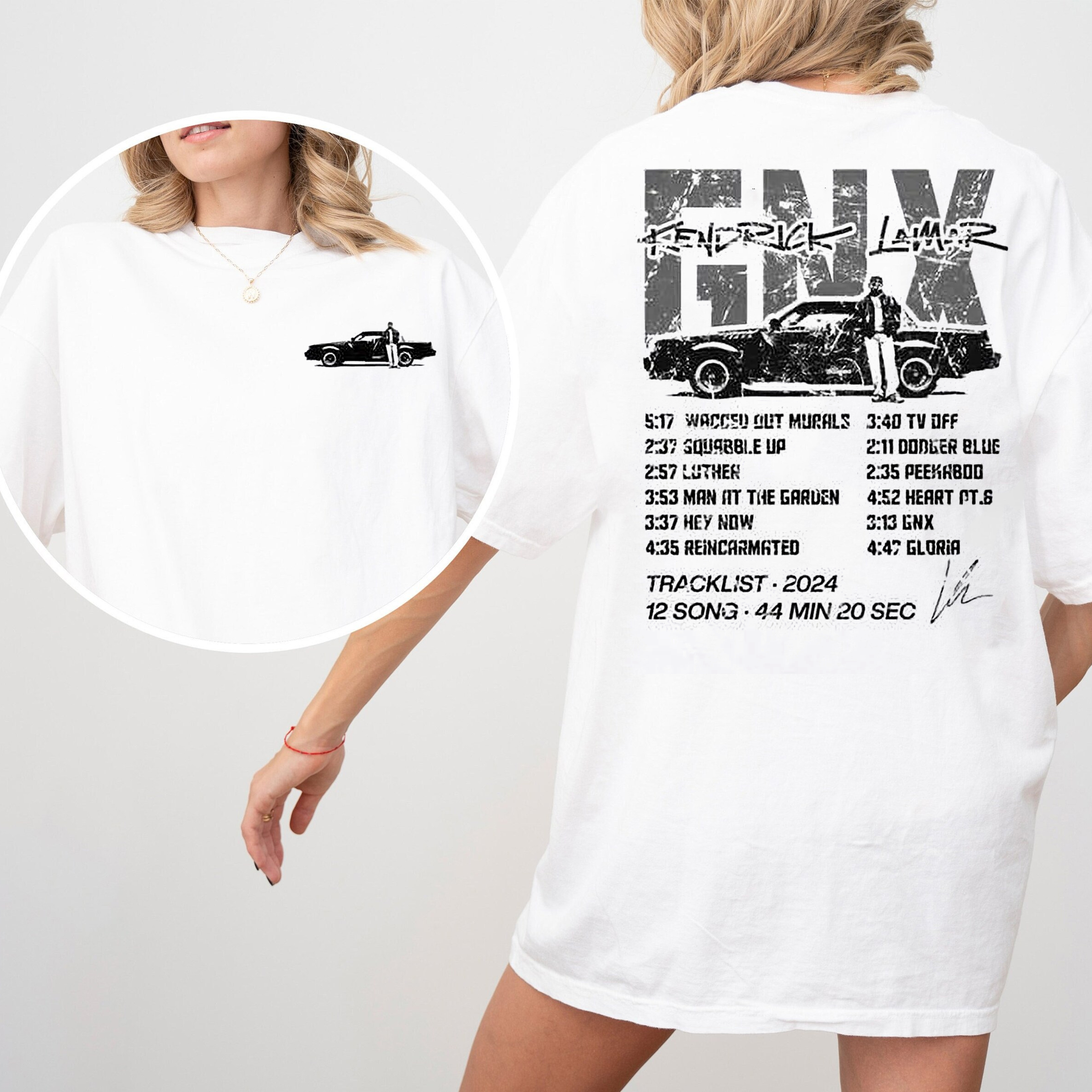 Vintage Kendricks S Lamar Gnx With Signature T-Shirt