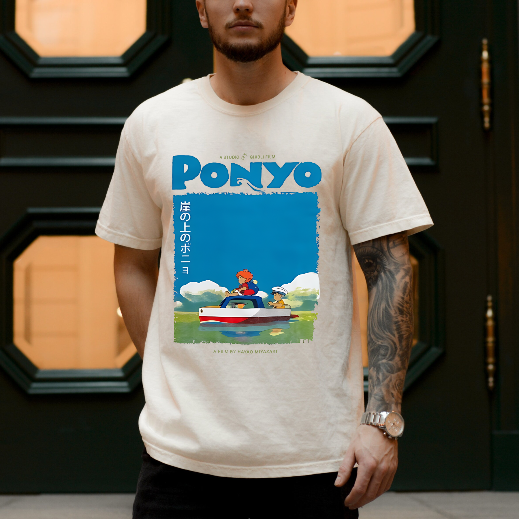 Ponyo on the Cliff By the Sea T-Shirt