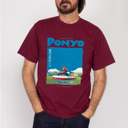 Ponyo on the Cliff By the Sea T-Shirt