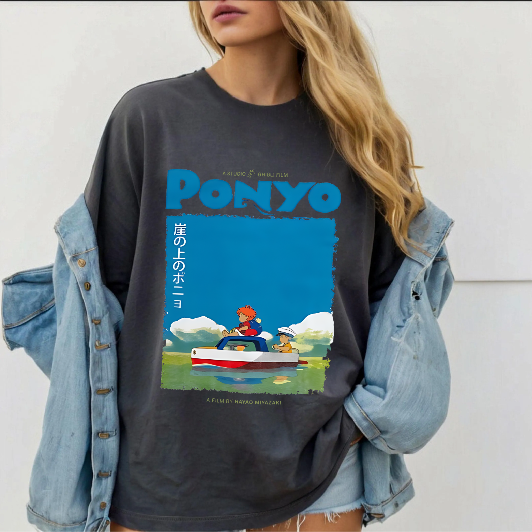 Ponyo on the Cliff By the Sea T-Shirt
