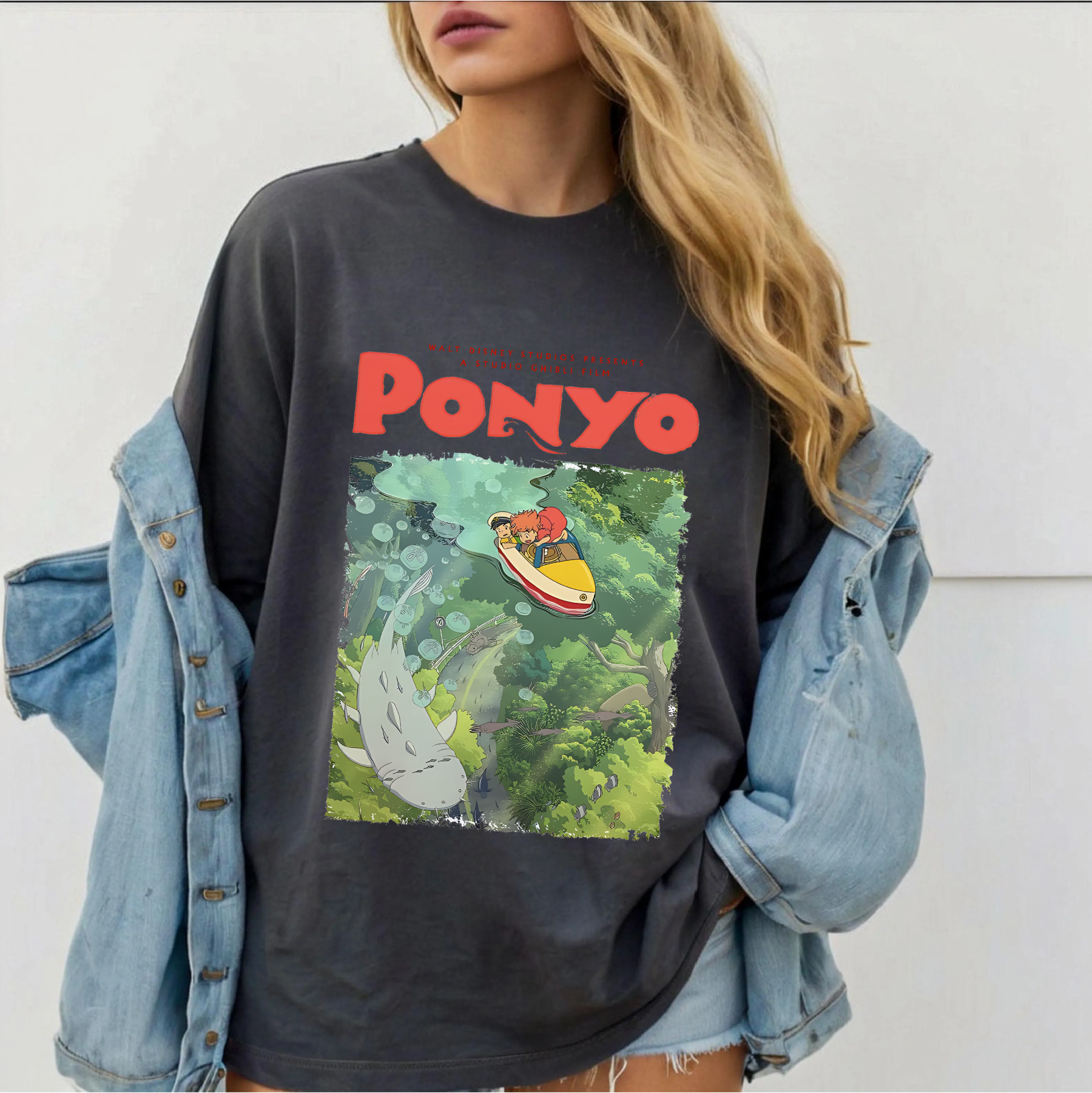 Ponyo on the Cliff By the Sea T-Shirt