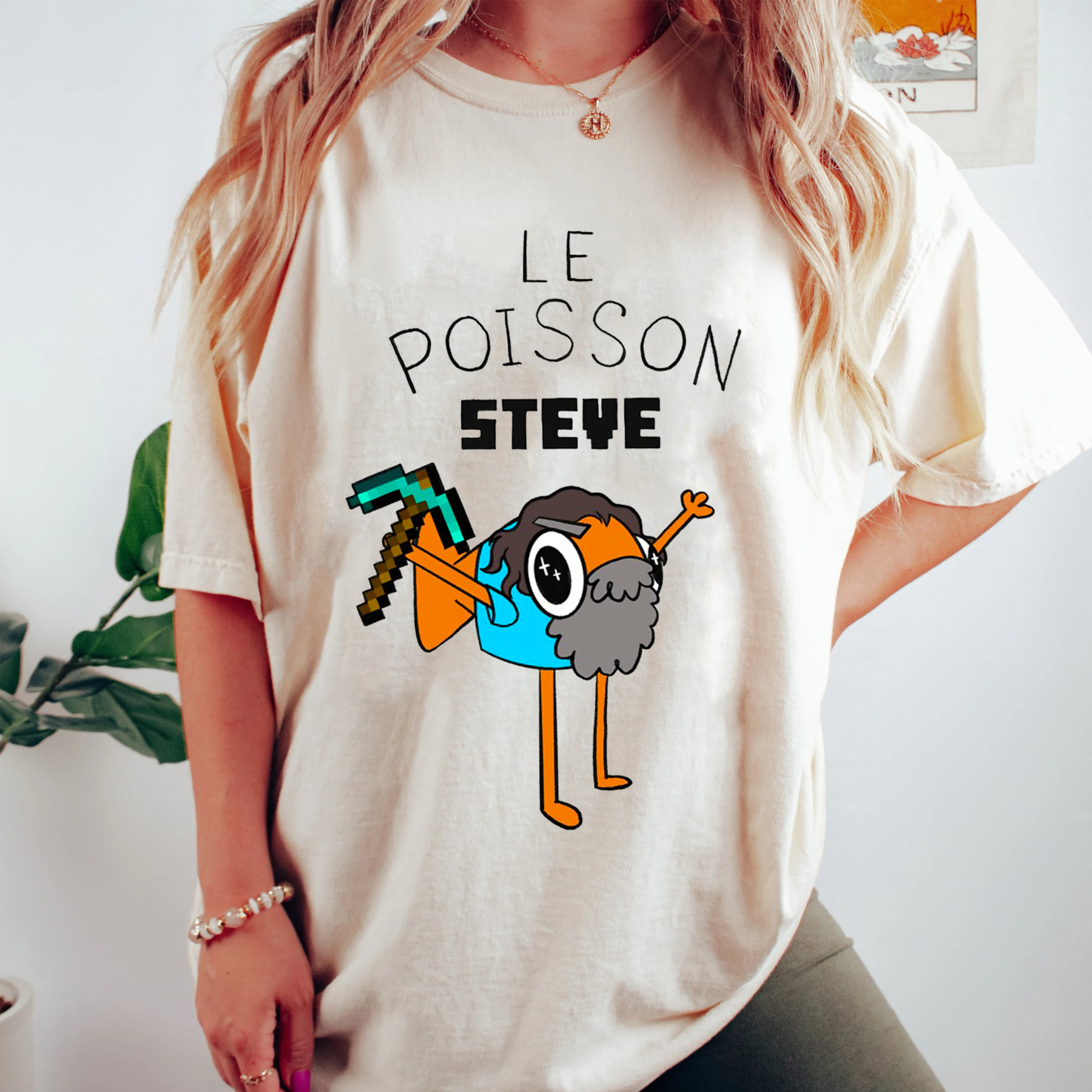 Le Poisson Steve de Minecraft Essential T-Shirt