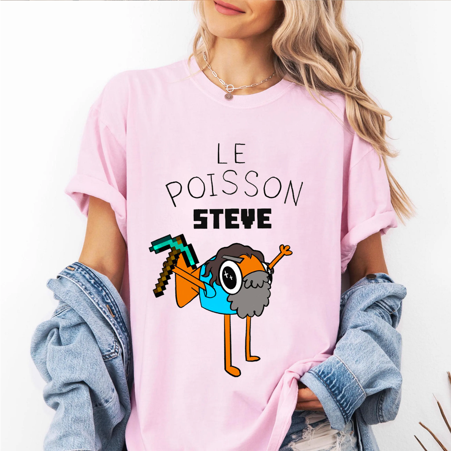 Le Poisson Steve de Minecraft Essential T-Shirt