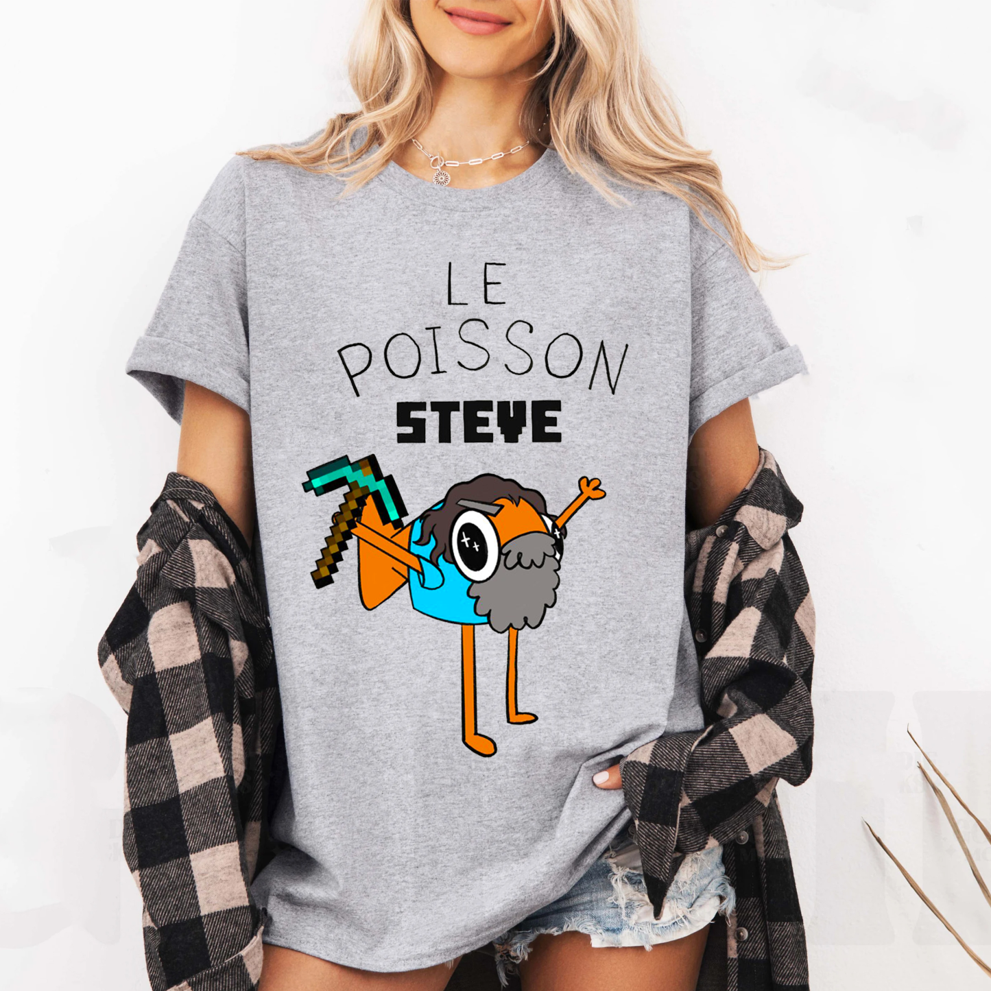 Le Poisson Steve de Minecraft Essential T-Shirt
