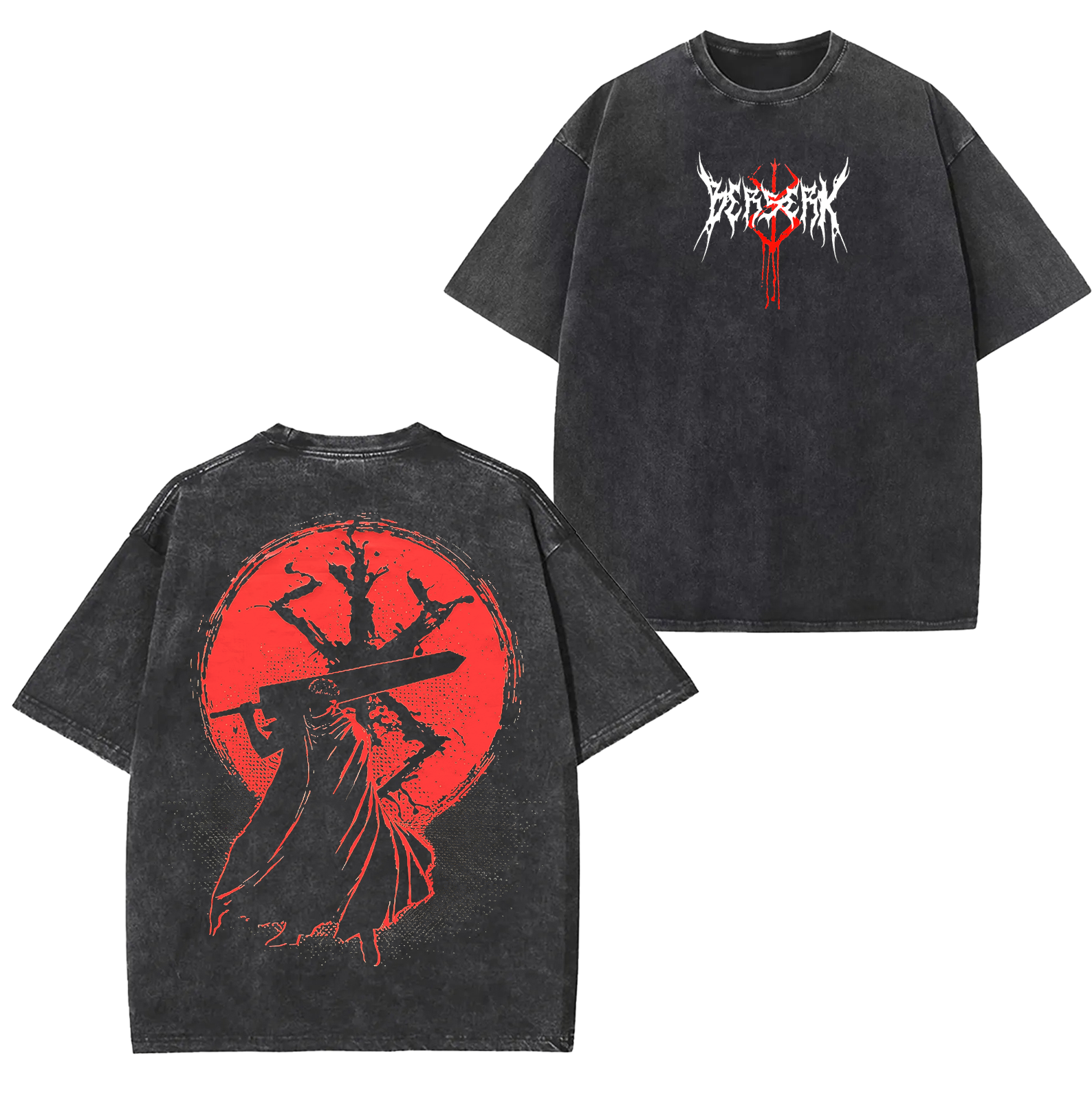 Nysekai "Blood Moon of Sacrifice Guts" Berserk Vintage T-Shirt