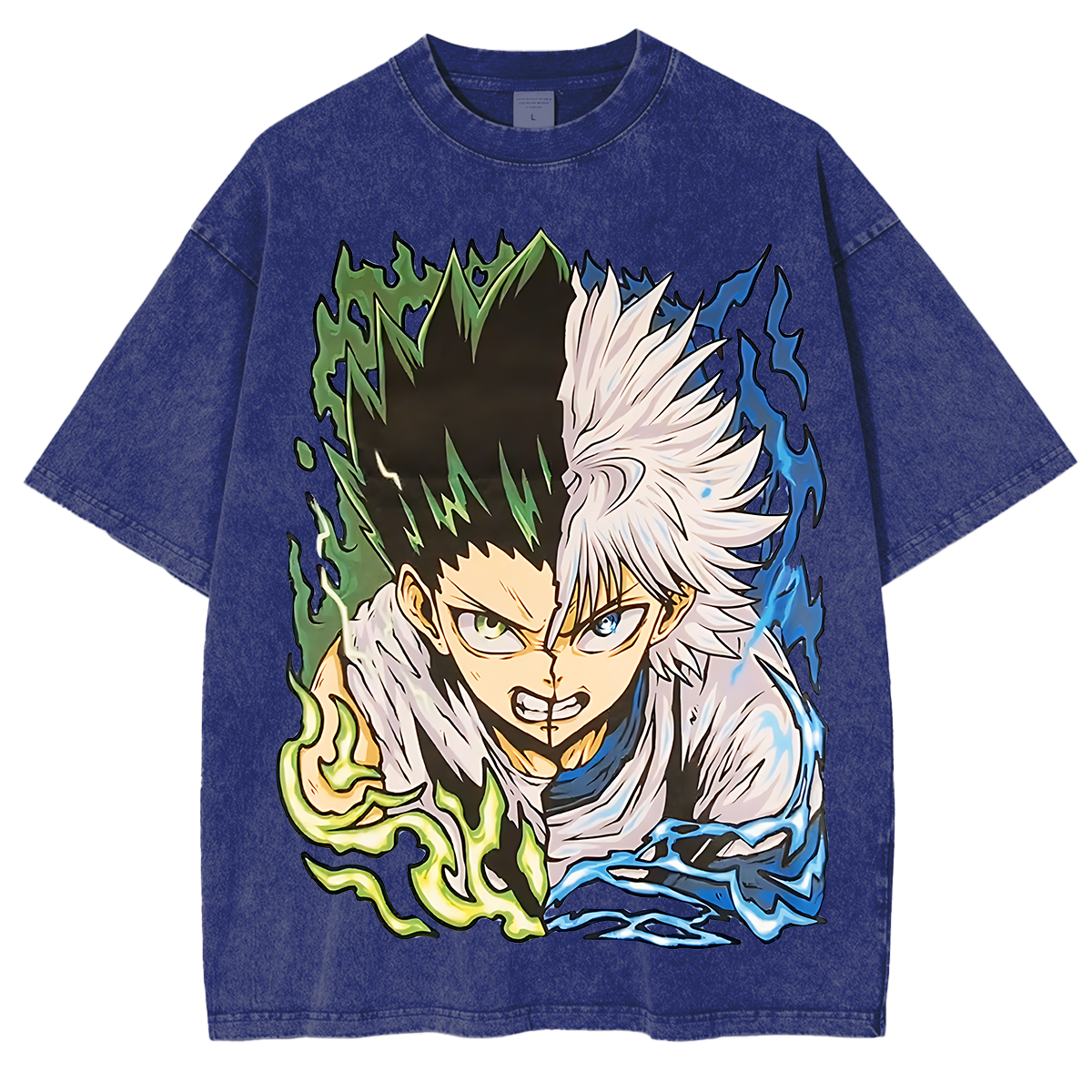 Gon and Killua Hunter x Hunter Anime Unisex Washed T-Shirt