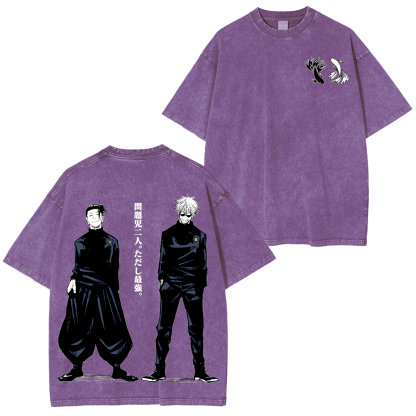 Jujutsu Kaisen Anime Unisex Washed T-Shirt