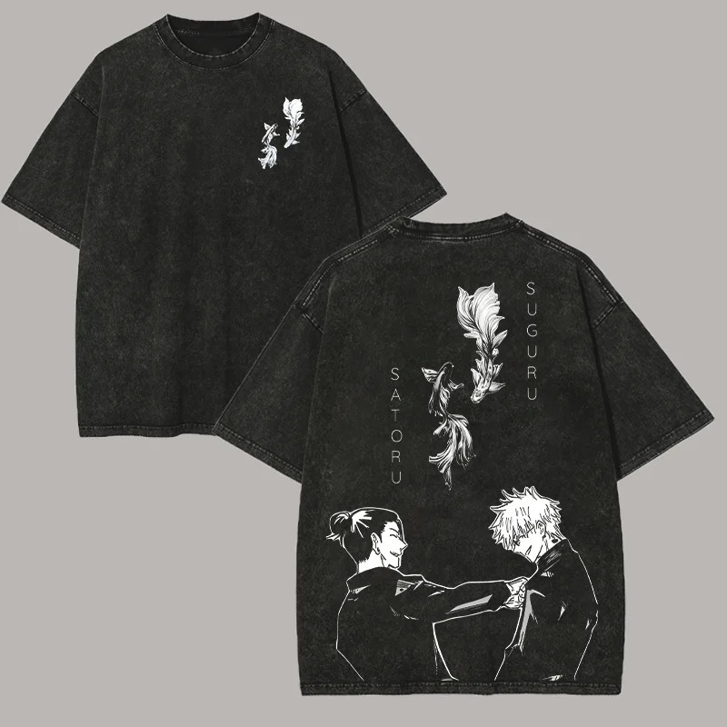 Jujutsu Kaisen Anime Unisex Washed T-Shirt